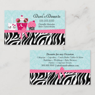 Carte De Visite Desserts de boulangerie