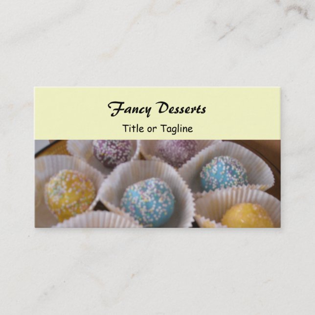 Carte De Visite Desserts Fantaisie (Devant)