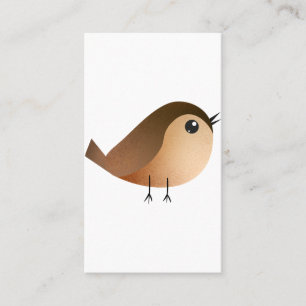 Carte De Visite Dessin animé d'oiseau moineau