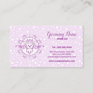 Carte De Visite Dessin de dessin animé de chien pour la culture