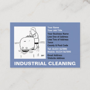 Carte De Visite Dessin industriel de nettoyage