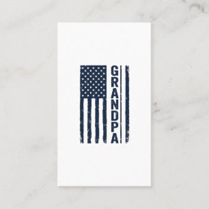 Carte De Visite Dessin patriotique dégradé du drapeau américain Gr