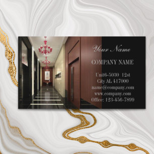 Carte De Visite Dessinateur d'intérieurs de rénovation à la maison