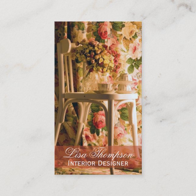 Carte De Visite Dessinateur d'intérieurs, Provence, décorateur de (Devant)