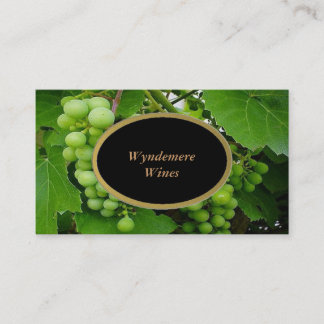 Carte de visite d'établissement vinicole de
