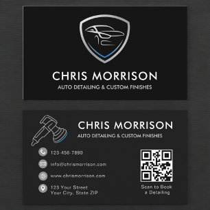 Carte De Visite Détail automatique personnalisé Code QR Logo du Bo
