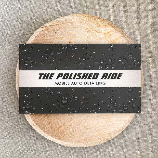 Carte De Visite Détail automatique Professionnel Lavage de voiture (Créateur téléchargé)