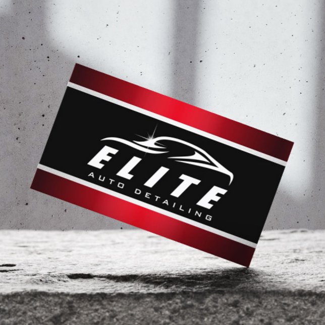 Carte De Visite Détail automatique Spa automatique moderne Black R (Créateur téléchargé)