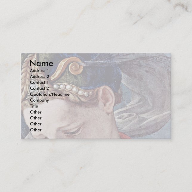 Carte De Visite Détail croisé par Bronzino Angelo (Devant)