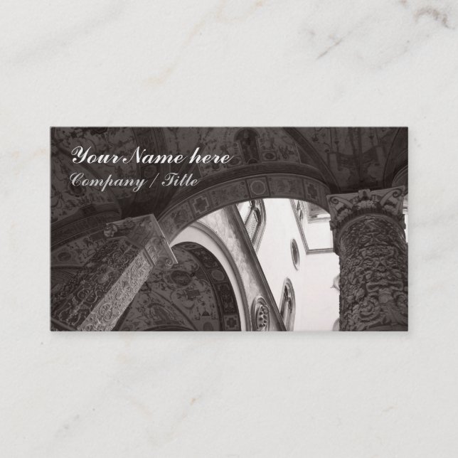 Carte De Visite Détail de cour (Devant)