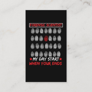 Carte De Visite Détecteur d'ADN d'empreintes digitales en sciences