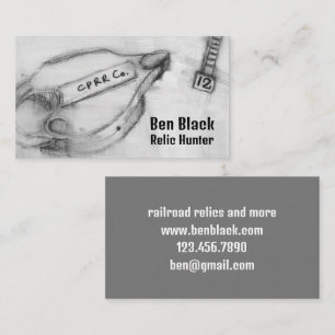 Carte De Visite Détection du métal Détection de la relique Ferrovi