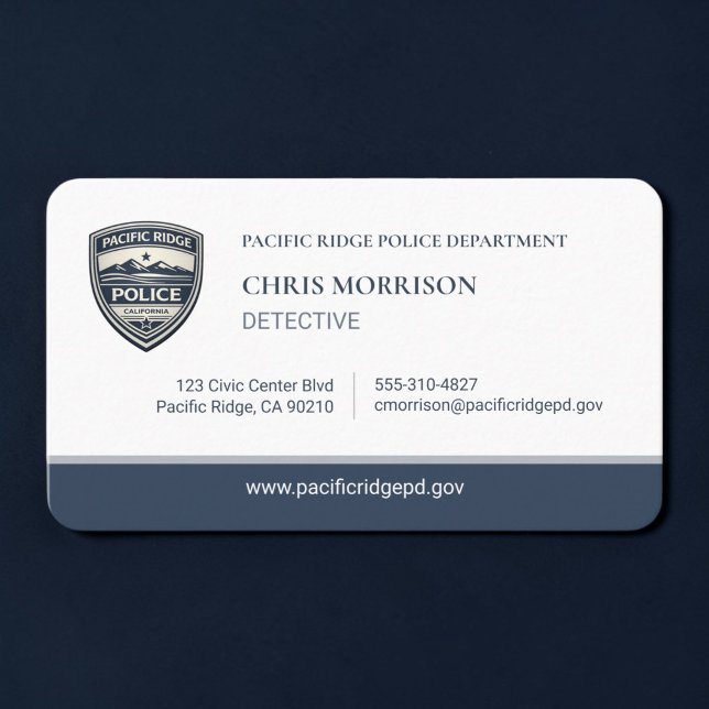 Carte de visite Détective Officier de Police (Créateur téléchargé)