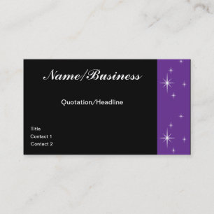 Carte de visite d'étoiles
