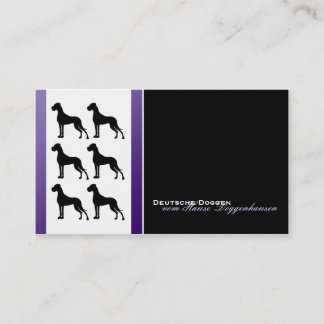 Carte De Visite Deutsche Doggen Visitenkarten