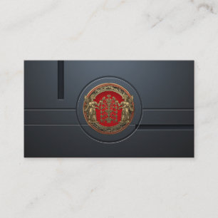 Carte De Visite Deux cas de Ninurta d'or avec arbre de vie