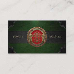Carte De Visite Deux cas de Ninurta d'or avec arbre de vie