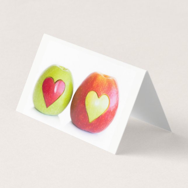 Carte De Visite Deux coeurs Un amour (Devant)