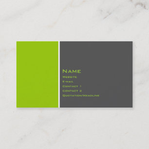 Carte De Visite Deux couleurs de base