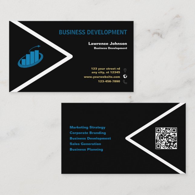 Carte De Visite Développement des entreprises (Devant / Derrière)
