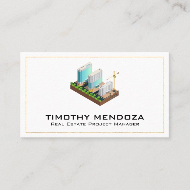 Carte De Visite Développement immobilier | Construction de bâtimen (Devant)