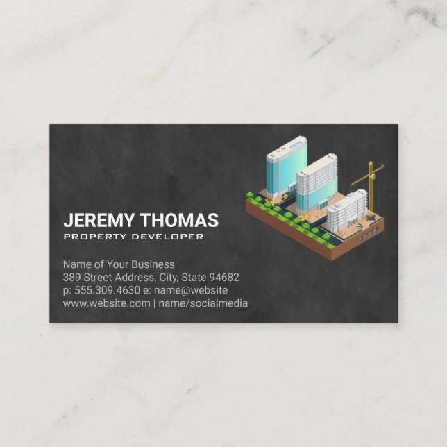 Carte De Visite Développement immobilier | Immobilier (Devant)