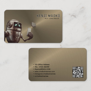 Carte De Visite Développeur de chatbot Ingénieur en intelligence a