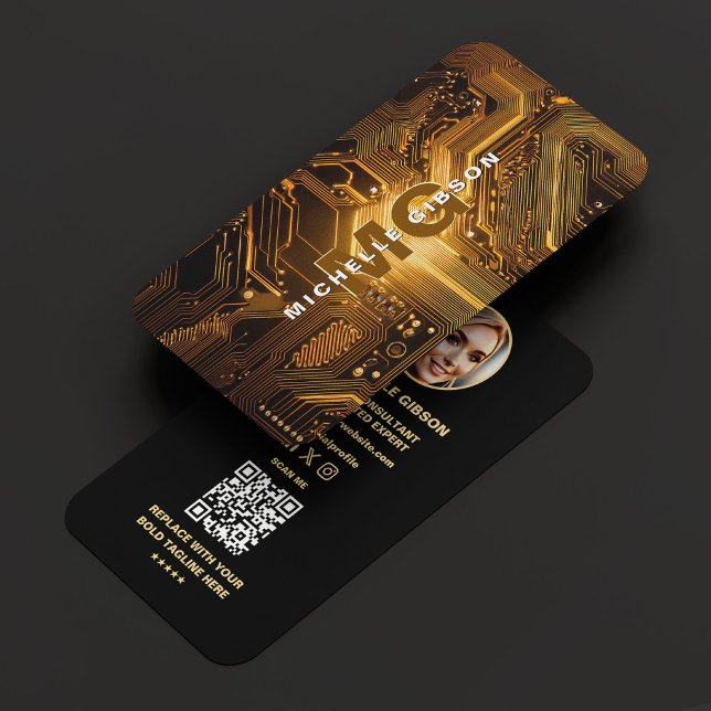 Carte De Visite Développeur de circuits pour Ingénieur en technolo (Créateur téléchargé)