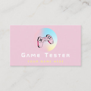 Carte De Visite Développeur de jeu Tester contrôleur holographique