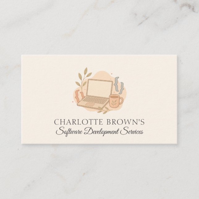 Carte De Visite Développeur de logiciels Programmation Codage Tech (Devant)