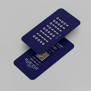 Carte De Visite Développeur de programmeur moderne Midnight Blue G