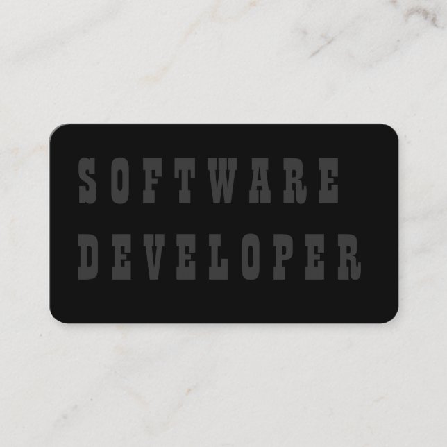 Carte De Visite Développeur logiciel (Devant)