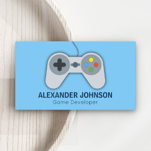 Carte De Visite Développeurs de jeux vidéo modernes, concepteurs,
