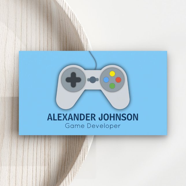 Carte De Visite Développeurs de jeux vidéo modernes, concepteurs,  (Créateur téléchargé)