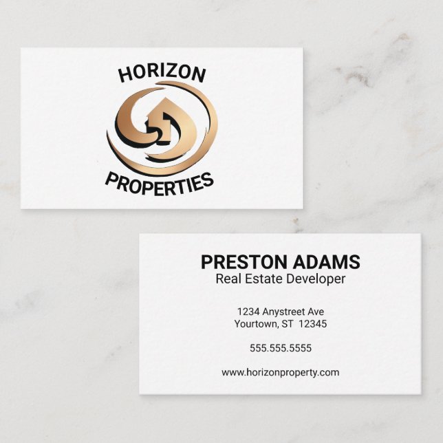 Carte De Visite Développeurs immobiliers (Devant / Derrière)