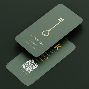 Carte De Visite Déverrouiller votre rêve Accueil : Agent immobilie