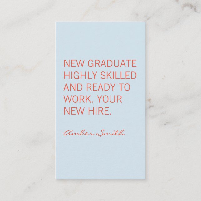 Carte De Visite Devis en gras (Devant)