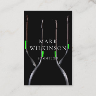 Carte de visite d'expert en matière de vin de