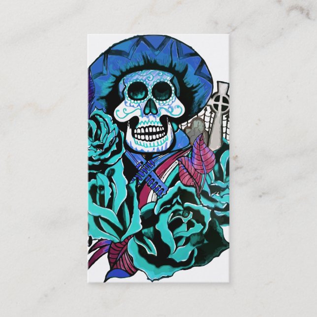 Carte De Visite dia de los muertos (Devant)