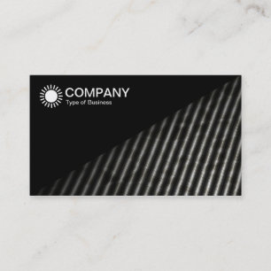 Carte De Visite Diagonal V2 - Noir - Ligne abstraite diagonale