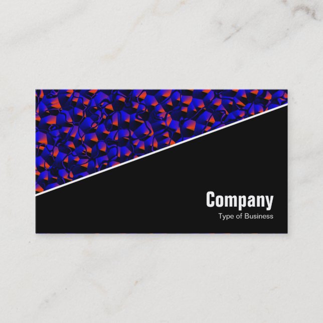 Carte De Visite Diagonal V3 - Noir - Abstrait 080716(2) (Devant)