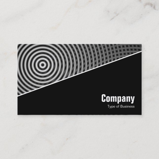 Carte De Visite Diagonal V3 - Noir - Abstrait 090716(02) (Devant)