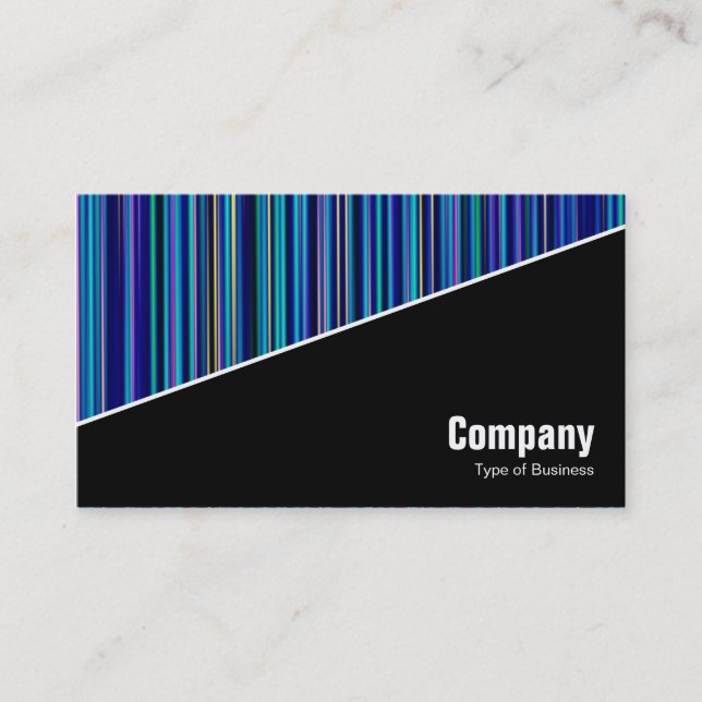 Carte De Visite Diagonal V3 - Noir - Abstrait 120716(012) (Devant)