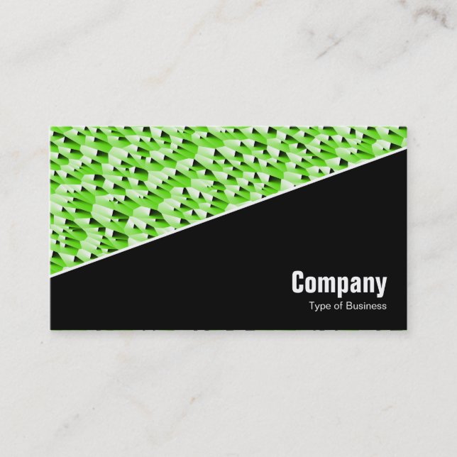 Carte De Visite Diagonal V3 - Noir - Abstrait 120716(07) (Devant)