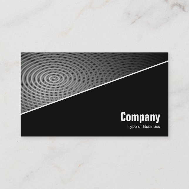Carte De Visite Diagonal V3 - Noir - Pool électrique (Devant)