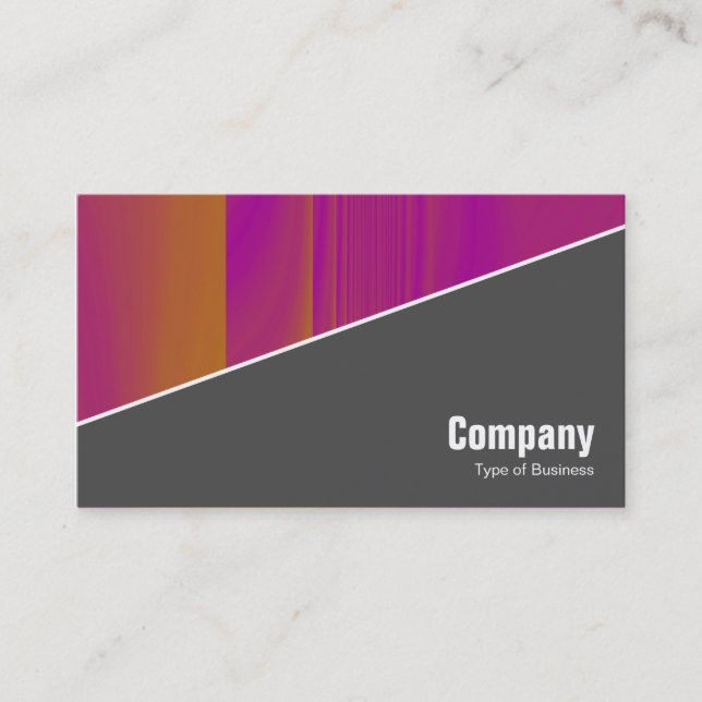 Carte De Visite Diagonale V3 - gris 70 pc (Devant)