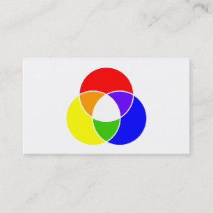 Carte De Visite diagramme de venn de couleur
