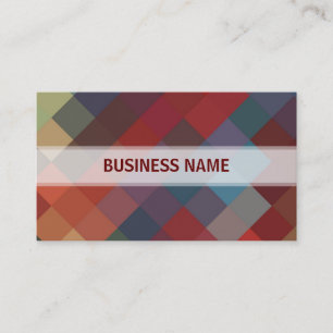 Carte De Visite Diamant multicolores Motif sans joint 3