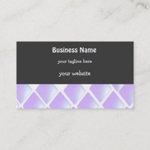 Carte De Visite Diamants brodés violets