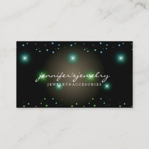 Carte De Visite Diamants Pierres précieuses Bijouterie Vert